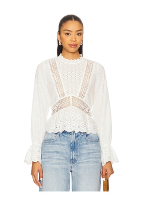 HEARTLOOM Miriam Top in Ivory. Size L. Also in S, XL, XS.