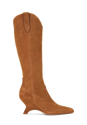 SIMKHAI Shadow Western Boot in Brown. Size 36. Also in 37, 38, 39, 40.
