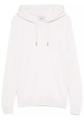D4.0 cashmere hoodie - White