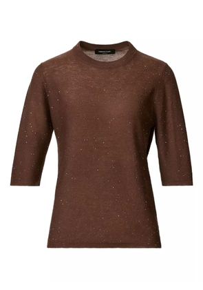 Fabiana Filippi short-sleeve sweater - Brown