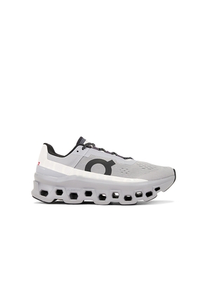 On Cloudmonster Sneakers in Grey. Size 10. Also in 10.5, 11, 11.5, 12, 12.5, 13, 7, 7.5, 8, 8.5, 9, 9.5.