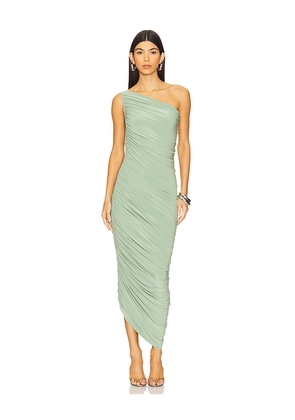 Norma Kamali Diana Gown in Sage. Size L. Also in M, S, XS.