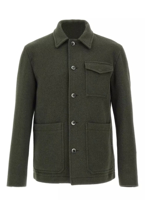 Herno patch-pocket button-fastening shirt jacket - Green