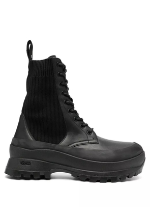 Stella McCartney Trace lace-up combat boots - Black