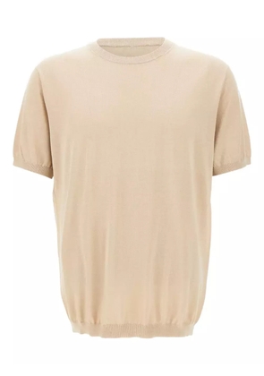 Kangra ribbed short-sleeve top - Neutrals
