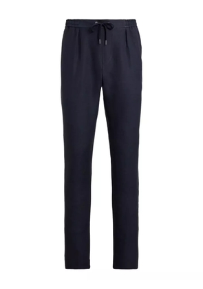 Ralph Lauren Purple Label drawstring pleated trousers - Blue