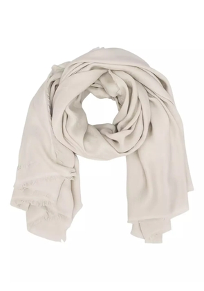 Blugirl fringed scarf - Neutrals
