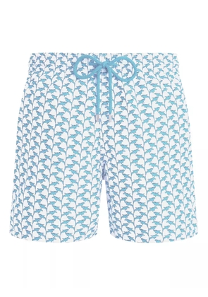 Vilebrequin Net Sharks swim shorts - White