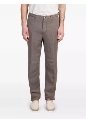 Santaniello straight-leg trousers - Brown