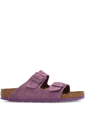 Birkenstock suede double-buckle flat sandals - Pink