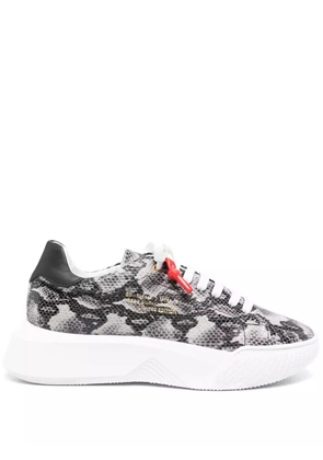 Giuliano Galiano Nemesis python-print leather sneakers - Black