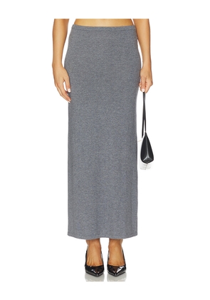 L'Academie by Marianna Torrey Maxi Skirt in Charcoal. Size L. Also in S, XL, XS.