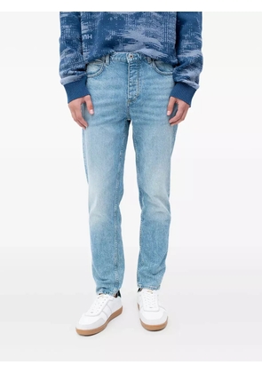 HUGO whiskering-effect jeans - Blue