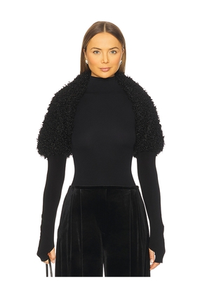 Norma Kamali Long Sleeve Shruggie in Black. Size M. Also in S, XS.