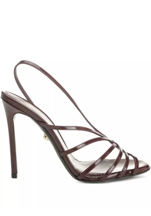 Alevì 110mm Star slingback sandals - Brown