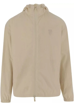 Burberry logo-embroidered jacket - Neutrals