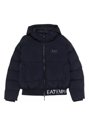 Ea7 Emporio Armani hooded padded jacket - Blue