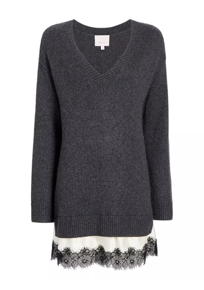 Cinq A Sept Simona lace-trim dress - Grey