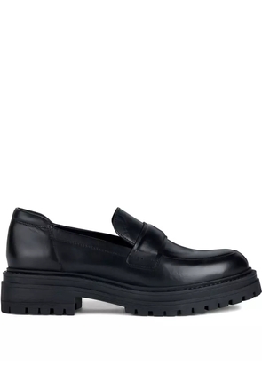 Geox Iridea penny-strap platform loafers - Black