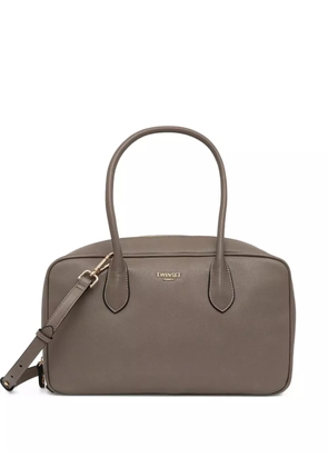 TWINSET logo-lettering cross body bag - Grey