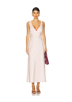 Runaway The Label Livi Midi Dress in White. Size L. Also in M, S, XS, XXL.