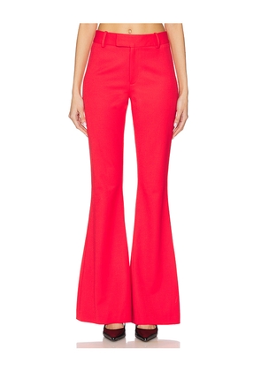 Smythe Bootcut Pant in Red. Size 4. Also in 2, 6, 8.
