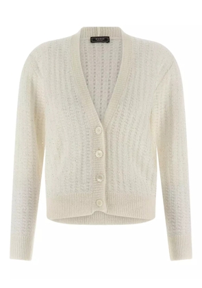 Peserico sequin appliqué tricot cardigan - White
