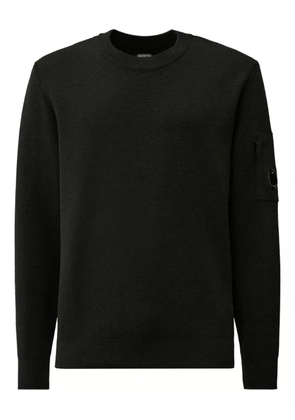 C.P. Company Lens-detail knitted sweater - Black