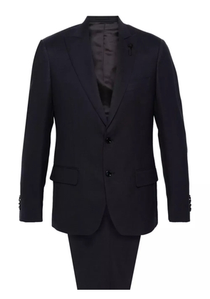 Lardini single-breasted wool suit - Blue