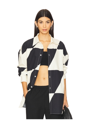 PRIVATE POLICY PXL Checker Button Down Shirt in Black,White. Size S. Also in XS.