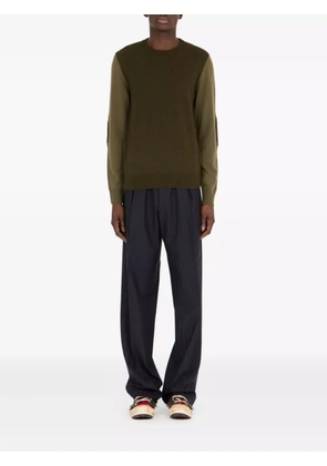 Maison Margiela elbow-patch crew-neck sweater - Green