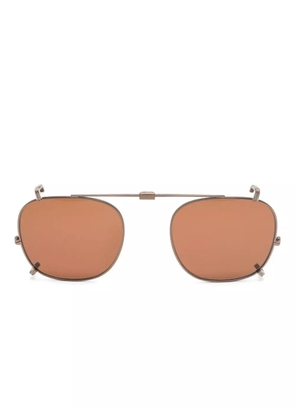 Garrett Leight Sherwood clip-on lenses - Brown