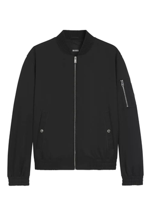 BOSS zip-up bomber jacket - Black