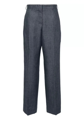 Palm Angels linen side-stripe straight-leg trousers - Grey