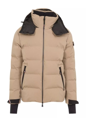 Moncler Grenoble hooded down jacket - Neutrals
