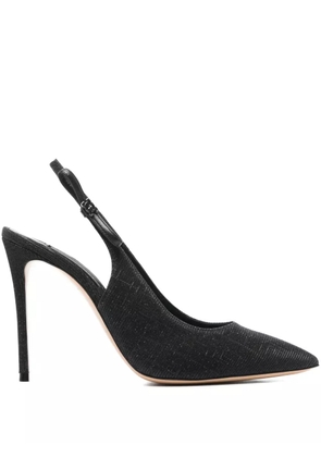 Casadei 100mm slingback pumps - Black
