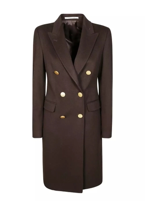 Tagliatore double-breasted buttoned coat - Brown