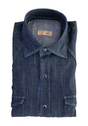 Barba pocket-detail shirt - Blue