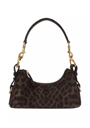 POTAMY leopard shoulder bag - Brown