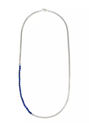 Tateossian bead-embellished two-tone necklace - Blue