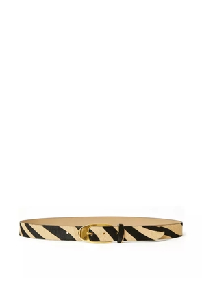 B-Low The Belt Joshua zebra-print calf-hair belt - Neutrals