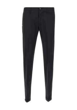 Re-Hash belt loops turn-up trousers - Black