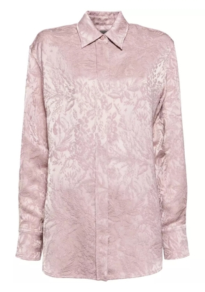 Golden Goose floral-embroidered shirt - Pink