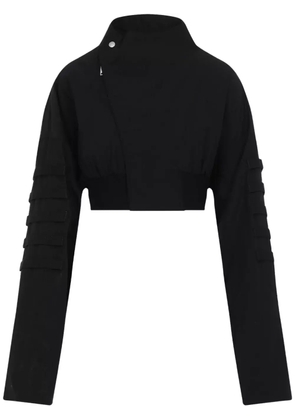 Rick Owens zipped cropped jacket - Black