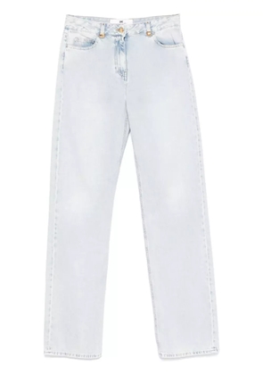 Elisabetta Franchi logo-detailed wide jeans - Blue