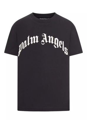 Palm Angels Curved Logo T-shirt - Black