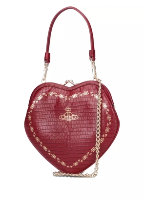 Vivienne Westwood Belle Heart Frame crocodile-effect tote bag - Red