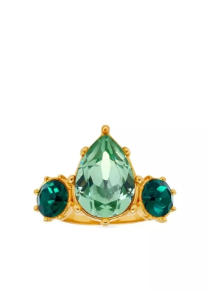 Oscar de la Renta faceted crystal ring - Green