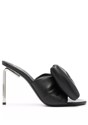 Off-White Allen Bow metal heel mules - Black