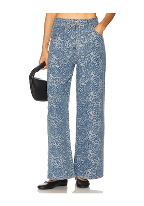 REVOLVE x JJ Denim Pants in Blue. Size M. Also in L, S.